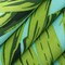 Aqua Green Stain Resistant Performance Pet Friendly Leaves Botanical Print Upholstery Fabric by The Yard - SKU: Elora Palm